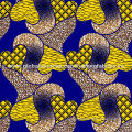 African Cotton Wax Printed Fabric, Made of 100% Cotton, 46-/47-inch Width, Used in Dress Making